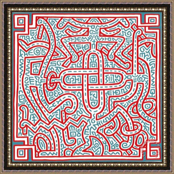 Keith Haring Untitled 1989 Framed Print
