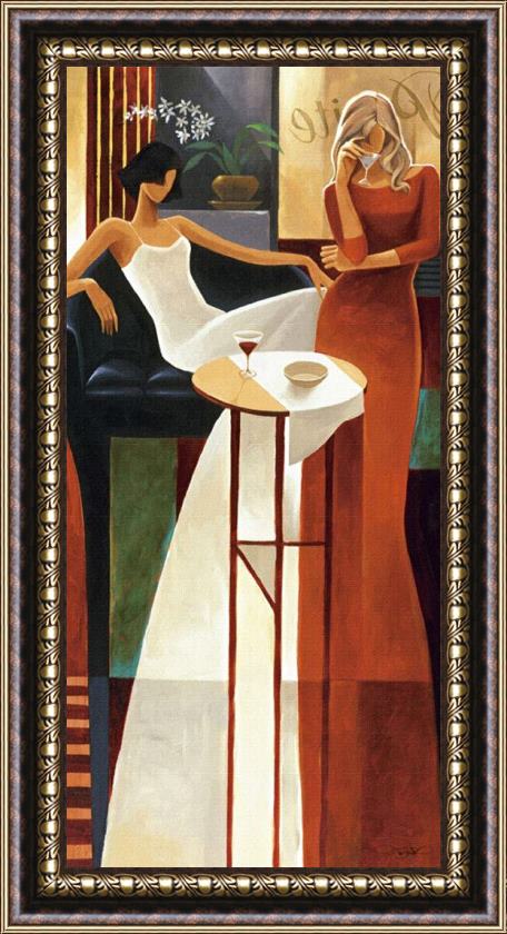 Keith Mallett Les Anges Framed Painting