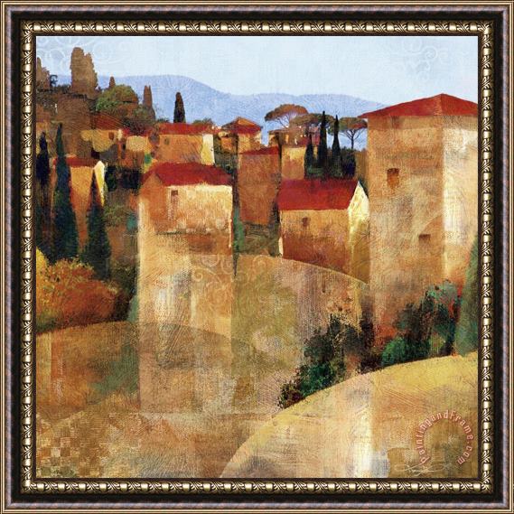 Keith Mallett Tuscan Hillside Framed Painting