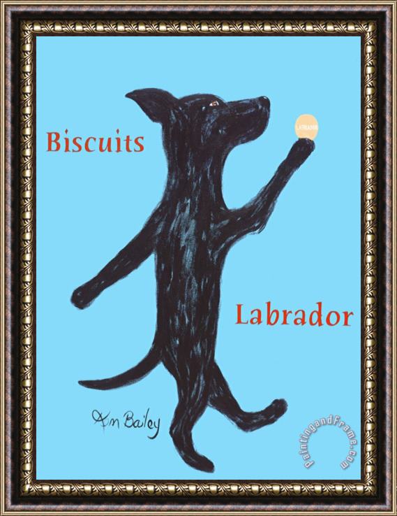 Ken Bailey Biscuits Labrador Framed Painting