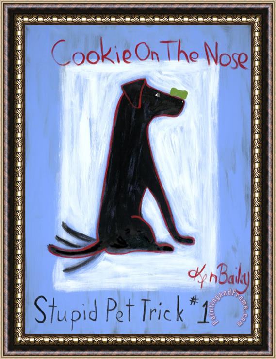 Ken Bailey Cookie on The Nose 1 Framed Painting