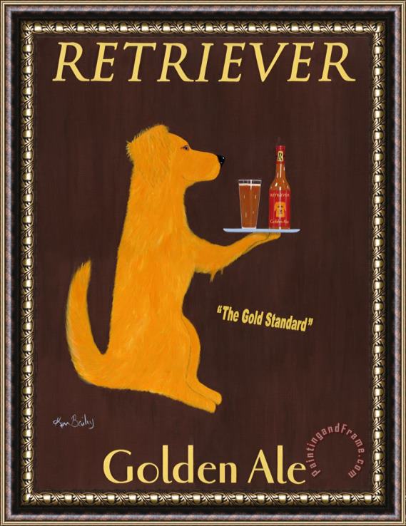 Ken Bailey Retriever Golden Ale Framed Print