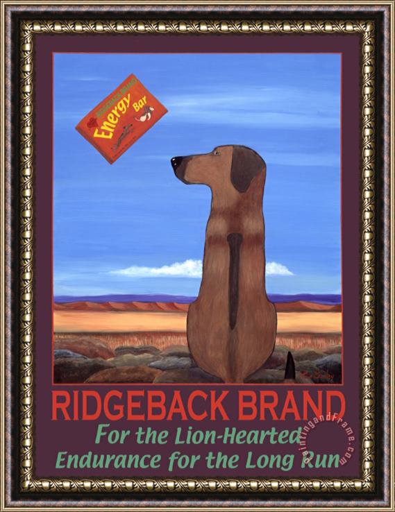Ken Bailey Ridgeback Brand Framed Painting