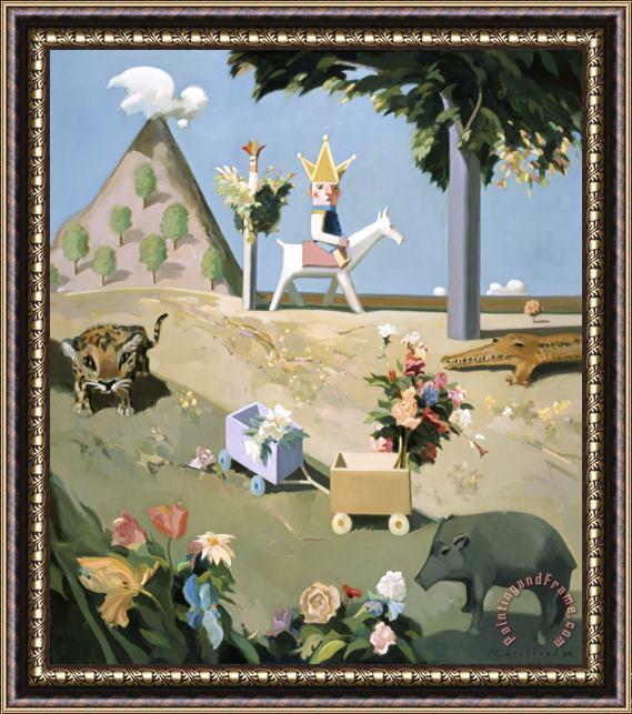 Kenneth Lochhead Journey Into The Garden Framed Print