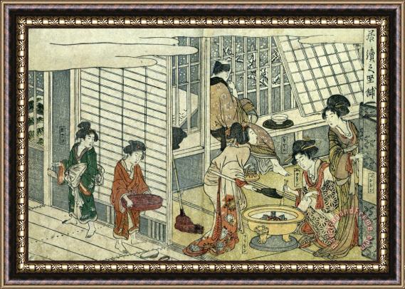 Kitagawa Utamaro House of Ichizuke Framed Painting