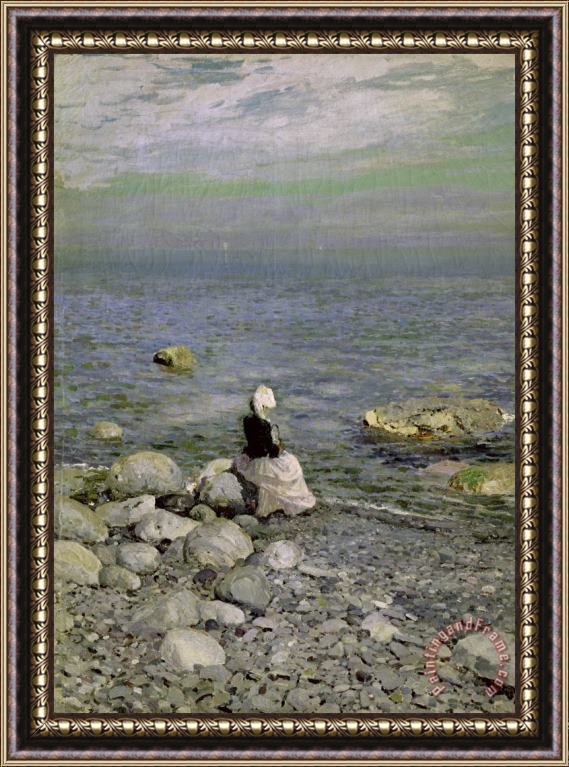 Konstantin Alekseevich Korovin On the Shore of the Black Sea Framed Painting