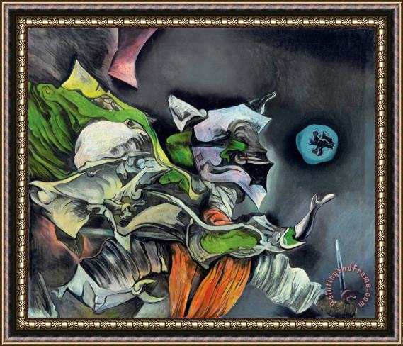 Kurt Seligmann Devil And Fool Framed Painting