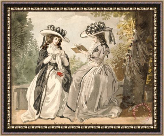Lady Salesbury The Misses Van And Lady Salisbury Framed Painting