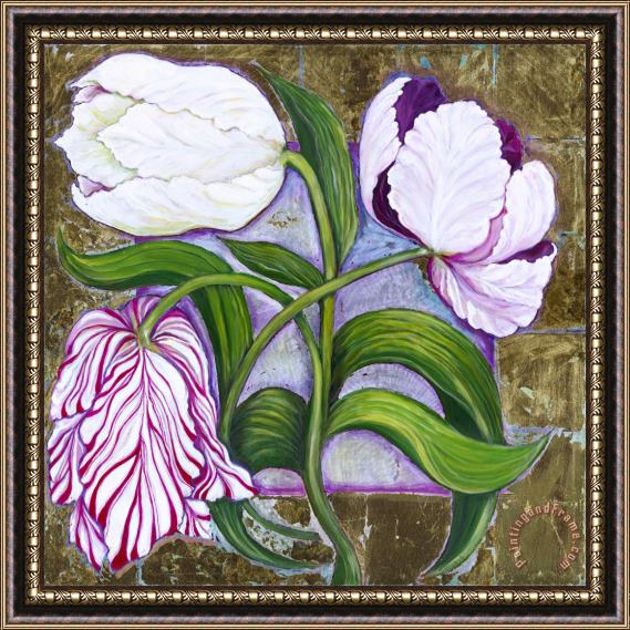 Laila Shawa Tulips Framed Painting
