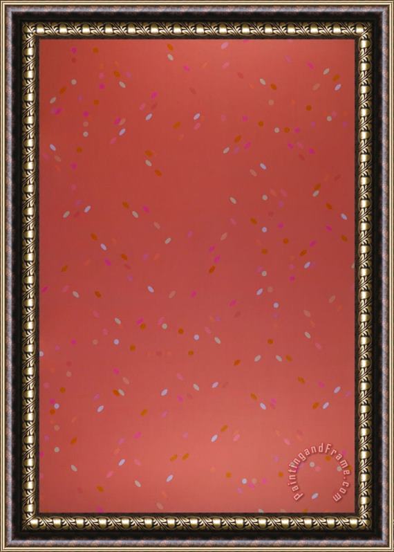Larry Poons Mary Queen of Scots Framed Painting