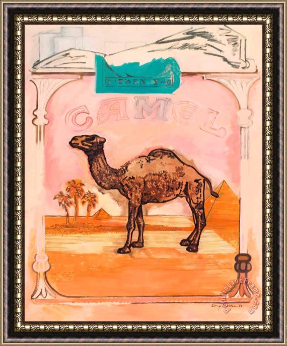 Larry Rivers Beyond Camels, 1980 Framed Painting