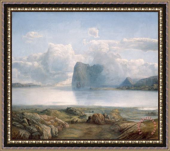 Lars Hertervig Island Borgoya Framed Painting