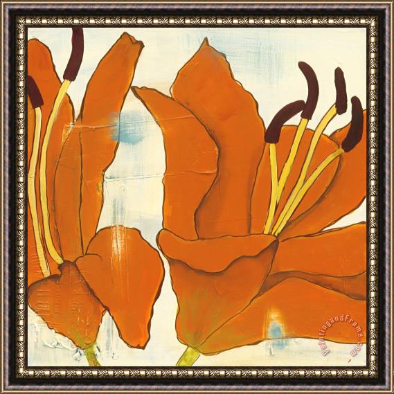 Laura Gunn Lily Suite I Framed Painting