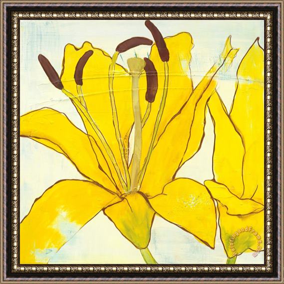 Laura Gunn Lily Suite III Framed Painting
