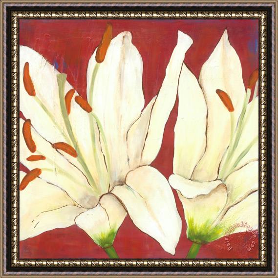 Laura Gunn Lily Suite IV Framed Painting