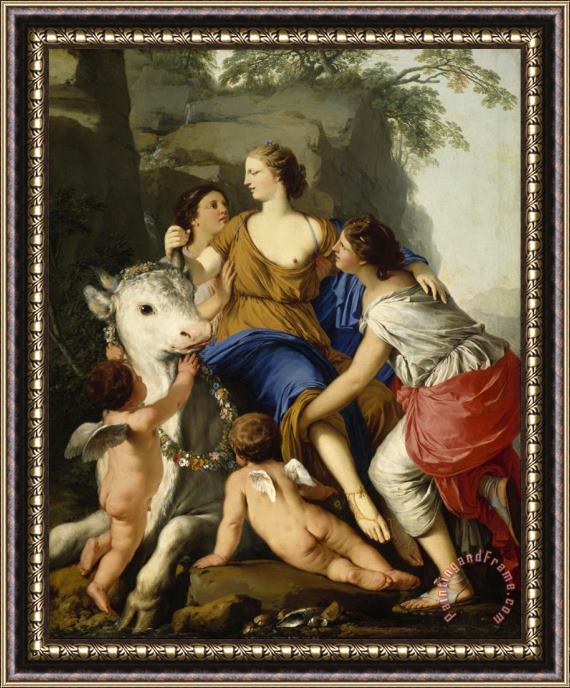 Laurent de La Hyre The Rape of Europa Framed Painting
