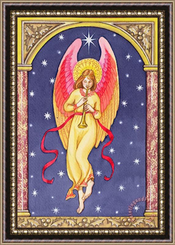 Lavinia Hamer Herald Angel Framed Painting