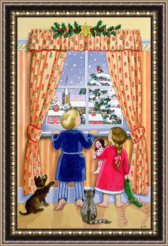 Lavinia Hamer Seeing The Snow Framed Painting
