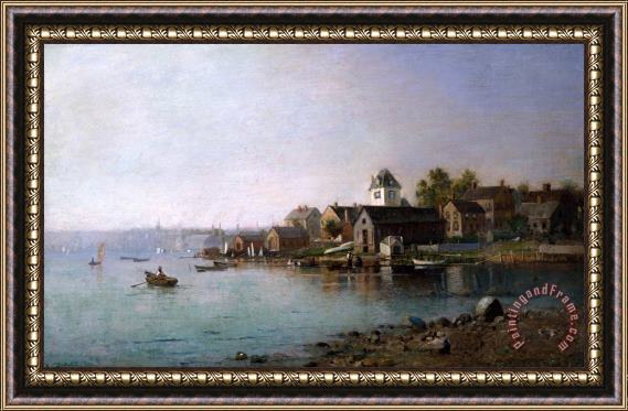 Lemuel D. Eldred Oxford Point, Fairhaven, 1900 Framed Painting