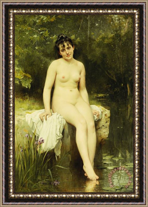 Leon Bazile Perrault The Bather Framed Painting