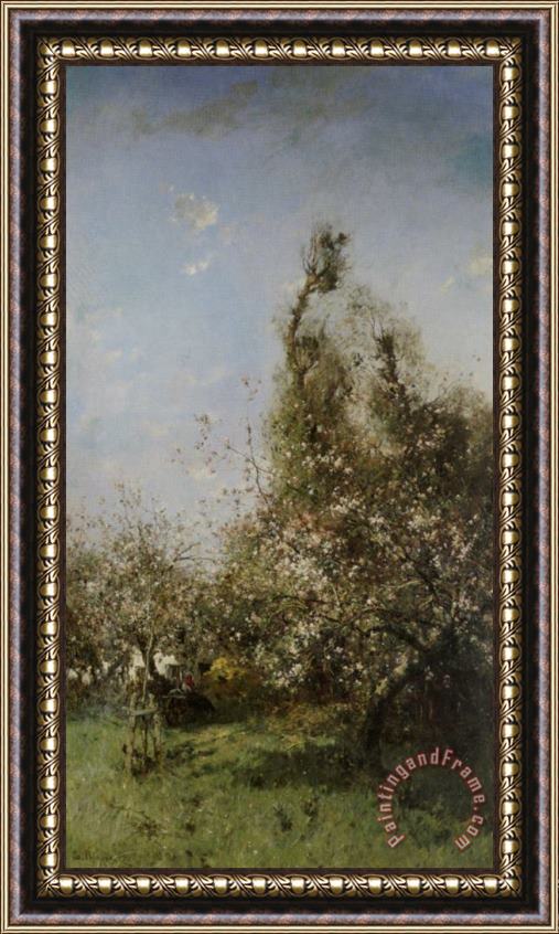 Leon Germain Pelouse Spring Landscape Framed Painting
