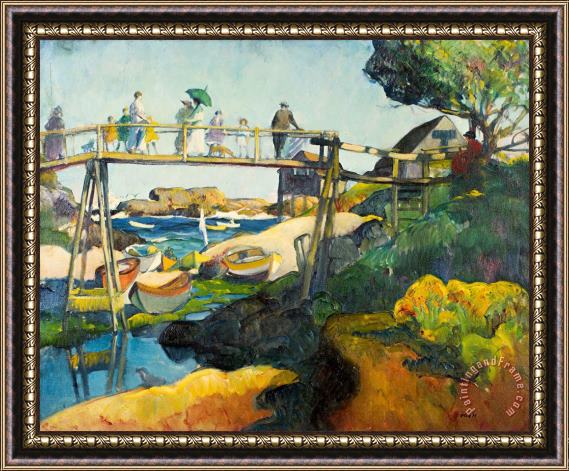 Leon Kroll The Gay Bridge Framed Painting