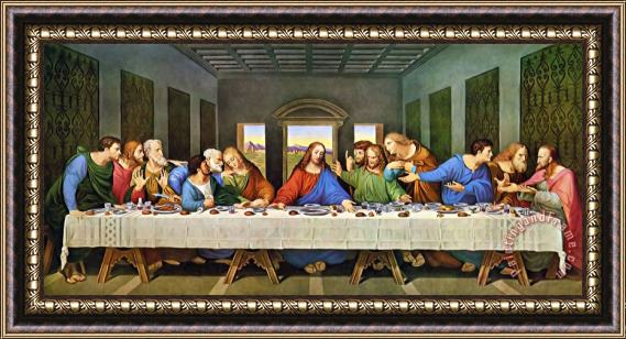 Leonardo da Vinci The Last Supper Framed Print