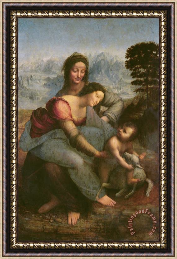 Leonardo da Vinci Virgin And Child With Saint Anne Framed Print