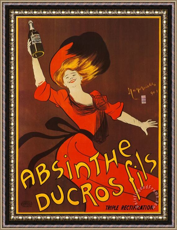Leonetto Cappiello Absinthe Ducros Fils Framed Painting