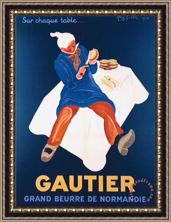 Leonetto Cappiello Beurre Gautier Framed Painting