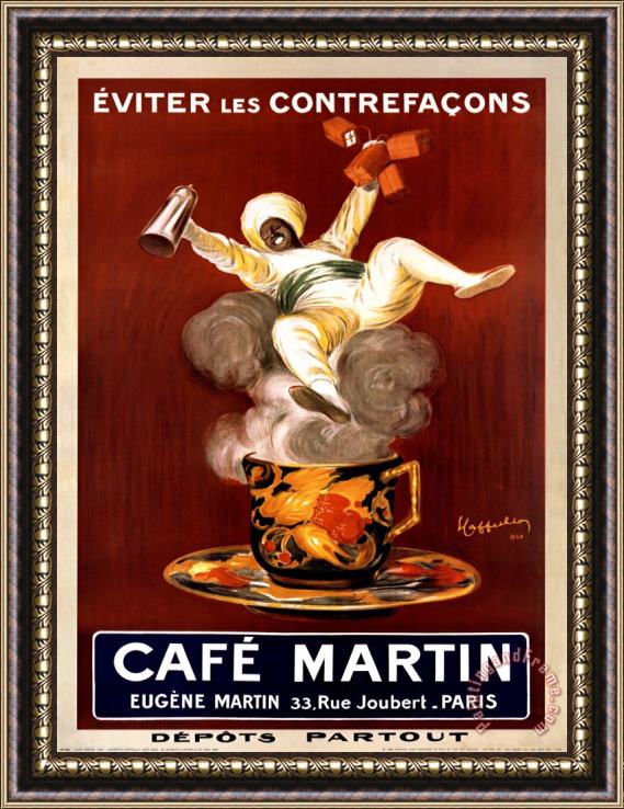 Leonetto Cappiello Cafe Martin 1921 Framed Print