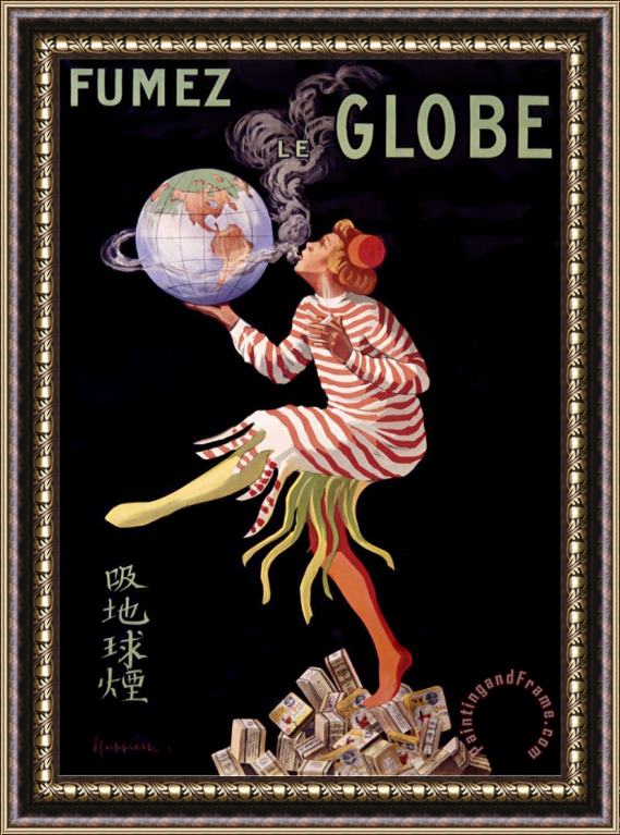 Leonetto Cappiello Fumez Le Globe Framed Painting