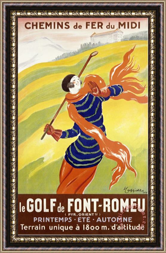 Leonetto Cappiello Le Golf De Font Romeu Framed Print