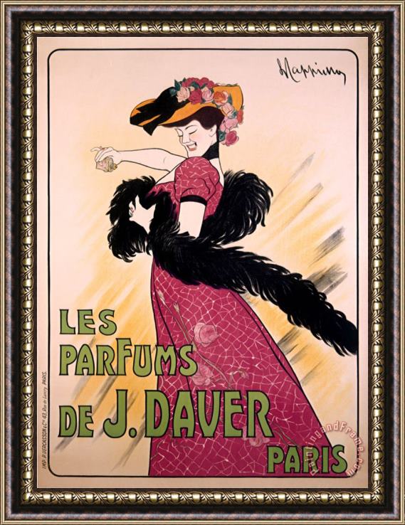 Leonetto Cappiello Les Parfums De J Daver Paris Framed Print
