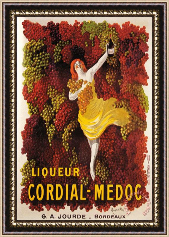 Leonetto Cappiello Liqueur Cordial Medoc Framed Painting