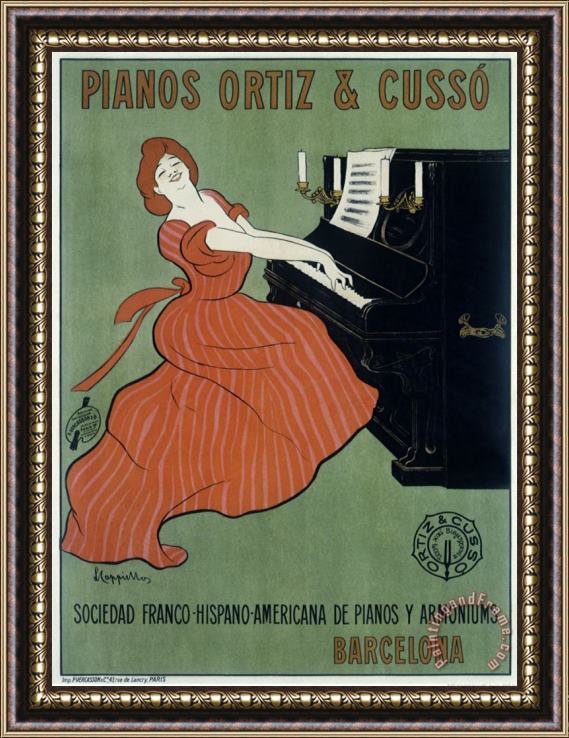 Leonetto Cappiello Pianos Ortiz Cusso Framed Print