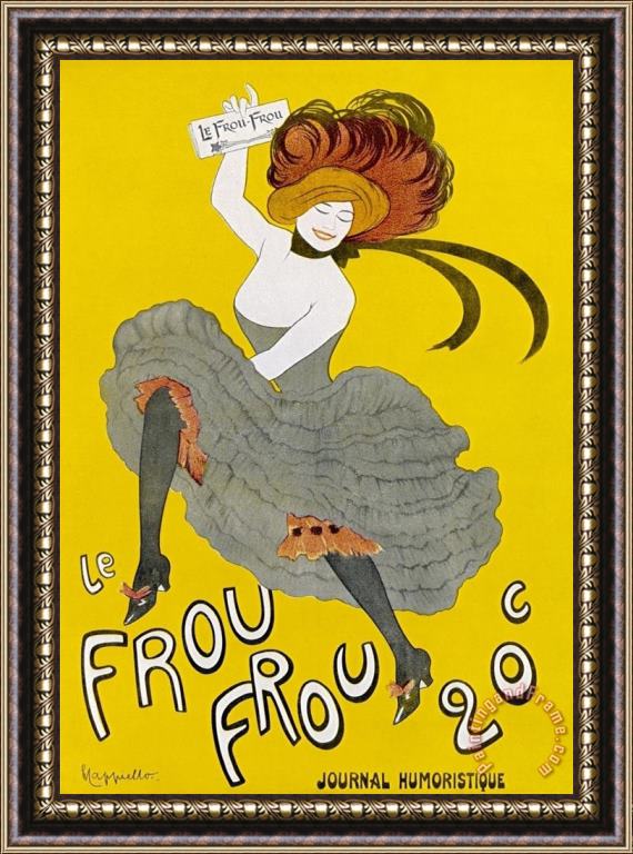 Leonetto Cappiello Poster for Le Frou Frou Humorous Magazine Framed Painting