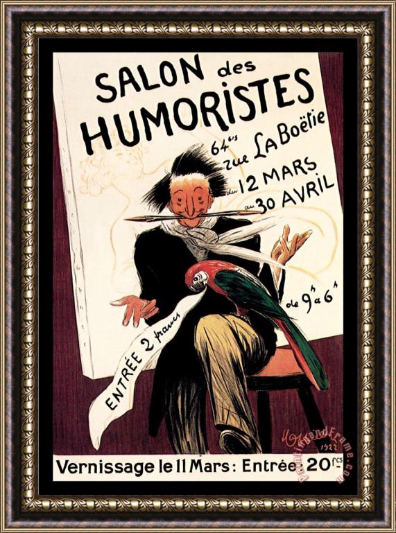 Leonetto Cappiello Salon Des Humoristes Framed Painting