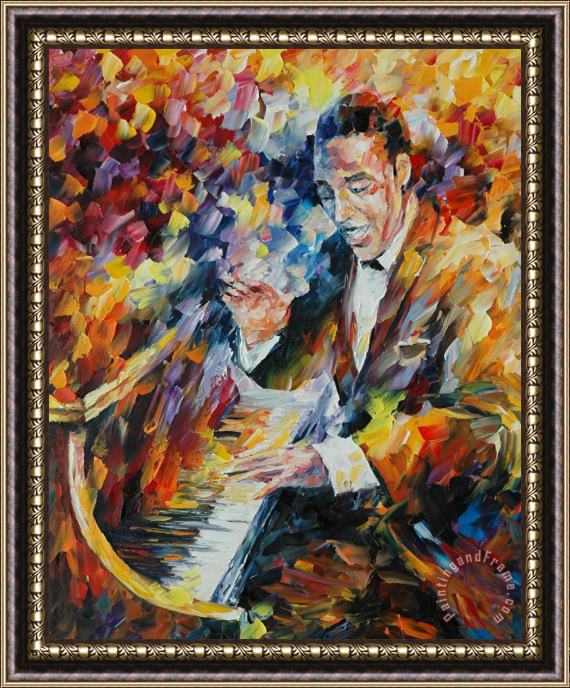 Leonid Afremov Duke Ellington Framed Print