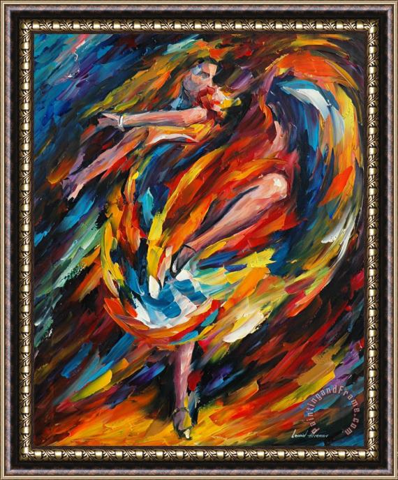 Leonid Afremov Flamenco Framed Painting