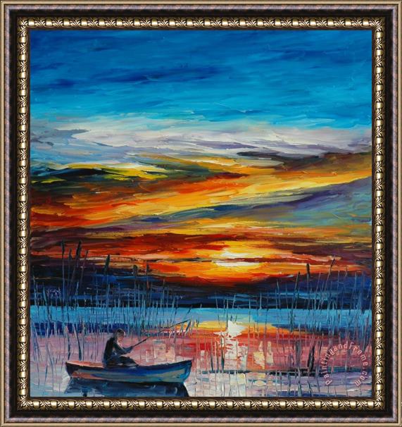 Leonid Afremov Florida Everglades Framed Painting