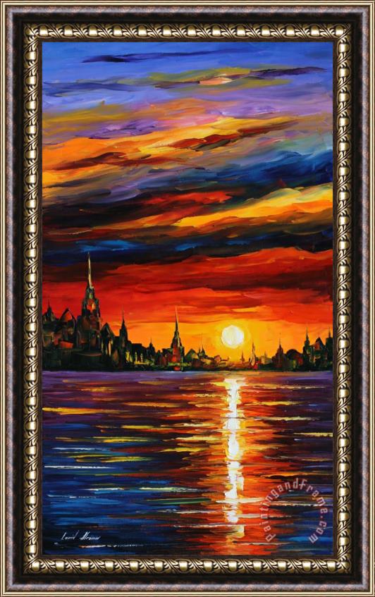 Leonid Afremov Morning Sky Framed Painting