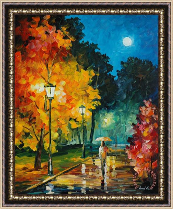Leonid Afremov Romantic Night Framed Painting