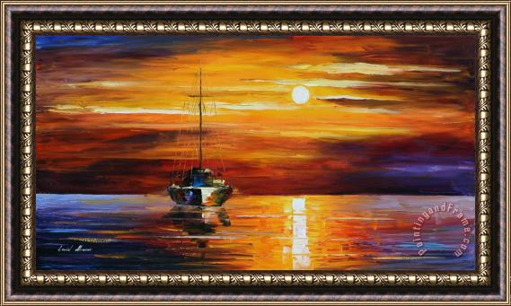 Leonid Afremov Sea Shadows Framed Painting