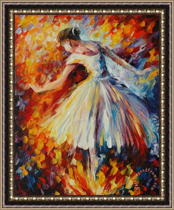 Leonid Afremov Surrounded By Music Framed Painting