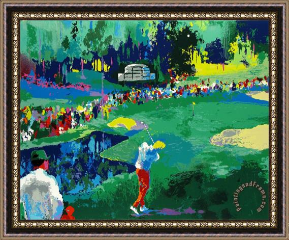 Leroy Neiman 16th at Augusta Framed Painting