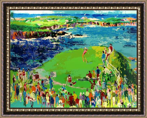 Leroy Neiman 16th at Cypress Framed Painting