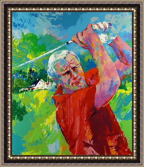 Leroy Neiman Arnold Palmer at Latrobe Framed Painting