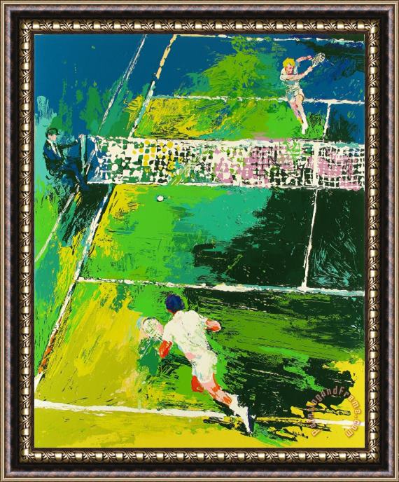 Leroy Neiman Blood Tennis Framed Painting