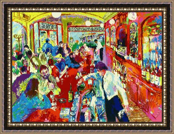 Leroy Neiman Buena Vista Bar Framed Painting